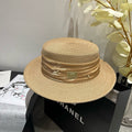 MIU MIU MM STRAW HAT IN BEIGE WITH RHINESTONE EMBELLISHED