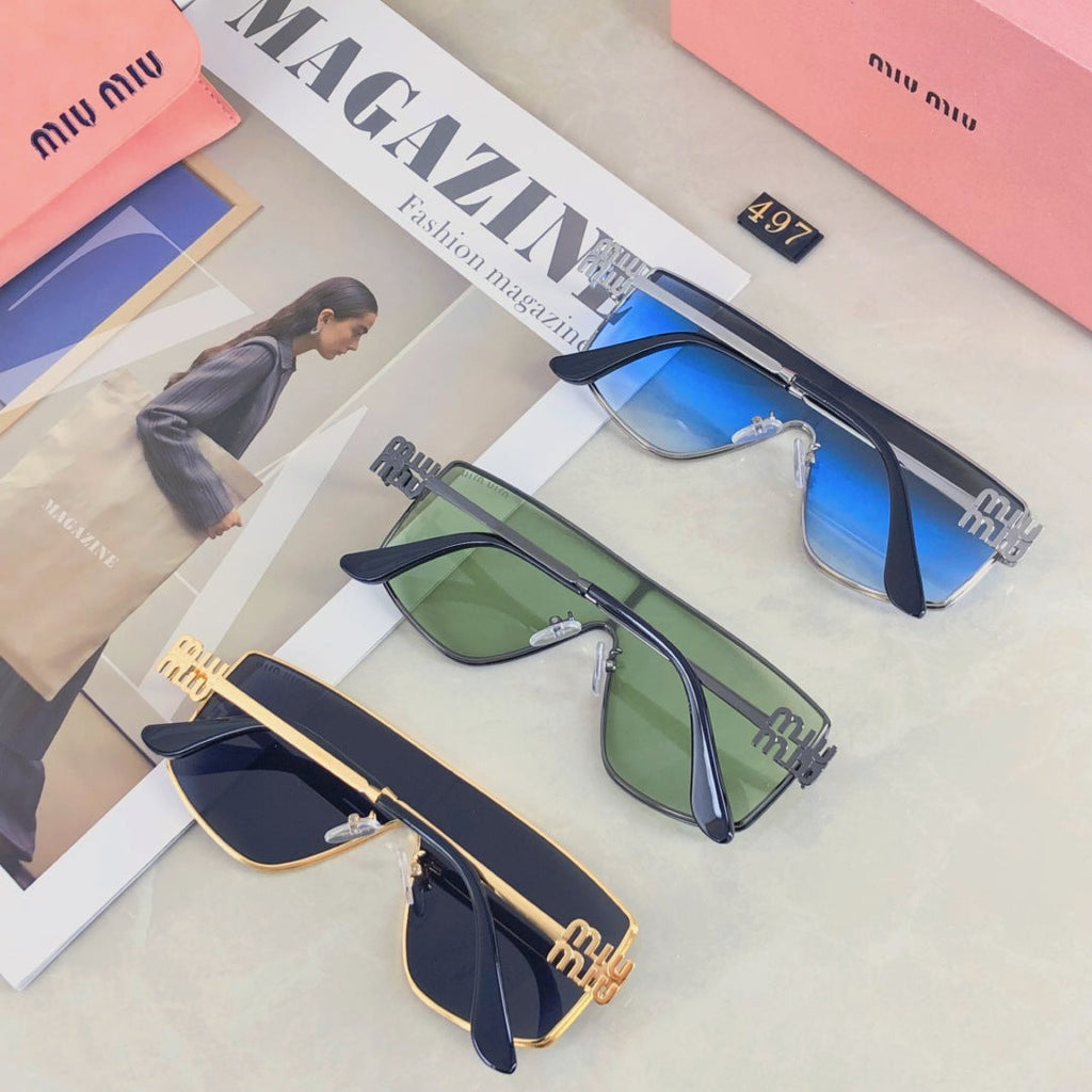 MIU MIU RUNWAY SUNGLASSES 501786 IN METAL