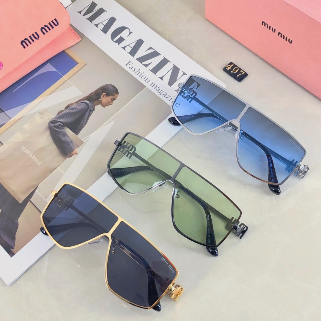 MIU MIU RUNWAY SUNGLASSES 501786 IN METAL
