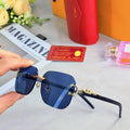 CARTIER PANTHÈRE RECTANGULAR FRAME SUNGLASSES 580762 IN METAL