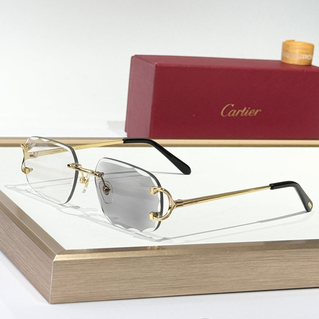 CARTIER PHOTOCHROMIC LENSES SQUARE FRAME SUNGLASSES CT0093O IN METAL