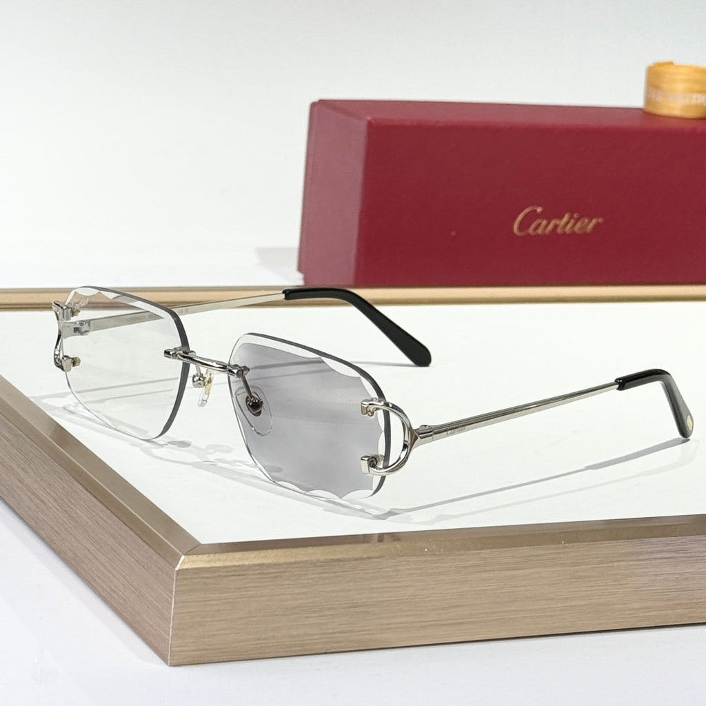 CARTIER PHOTOCHROMIC LENSES SQUARE FRAME SUNGLASSES CT0093O IN METAL