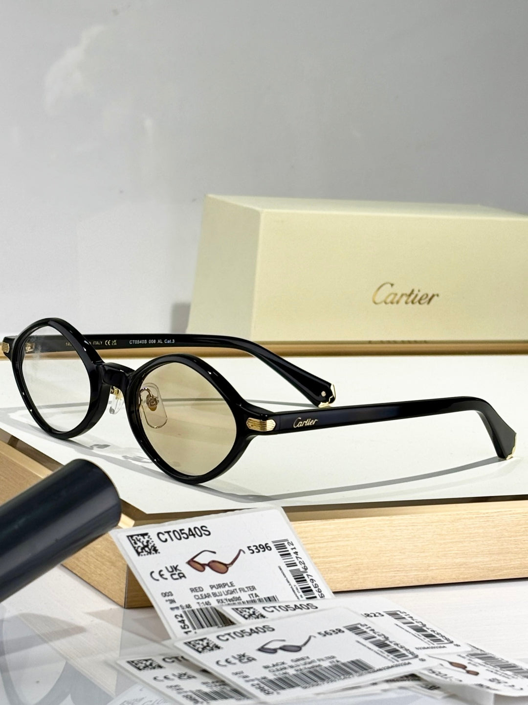 CARTIER PREMIÈRE GEOMETRIC FRAME SUNGLASSES CT0540S IN ACETATE