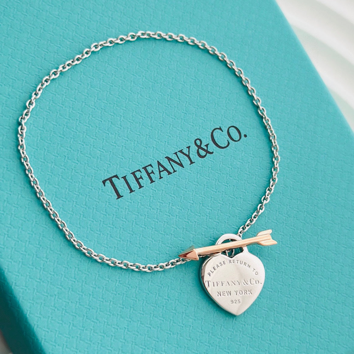 18K Return to Tiffany Lovestruck Heart Tag Bracelet
