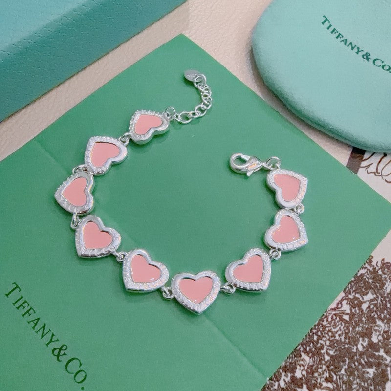 18K Return to Tiffany Green Heart Tag Bracelet
