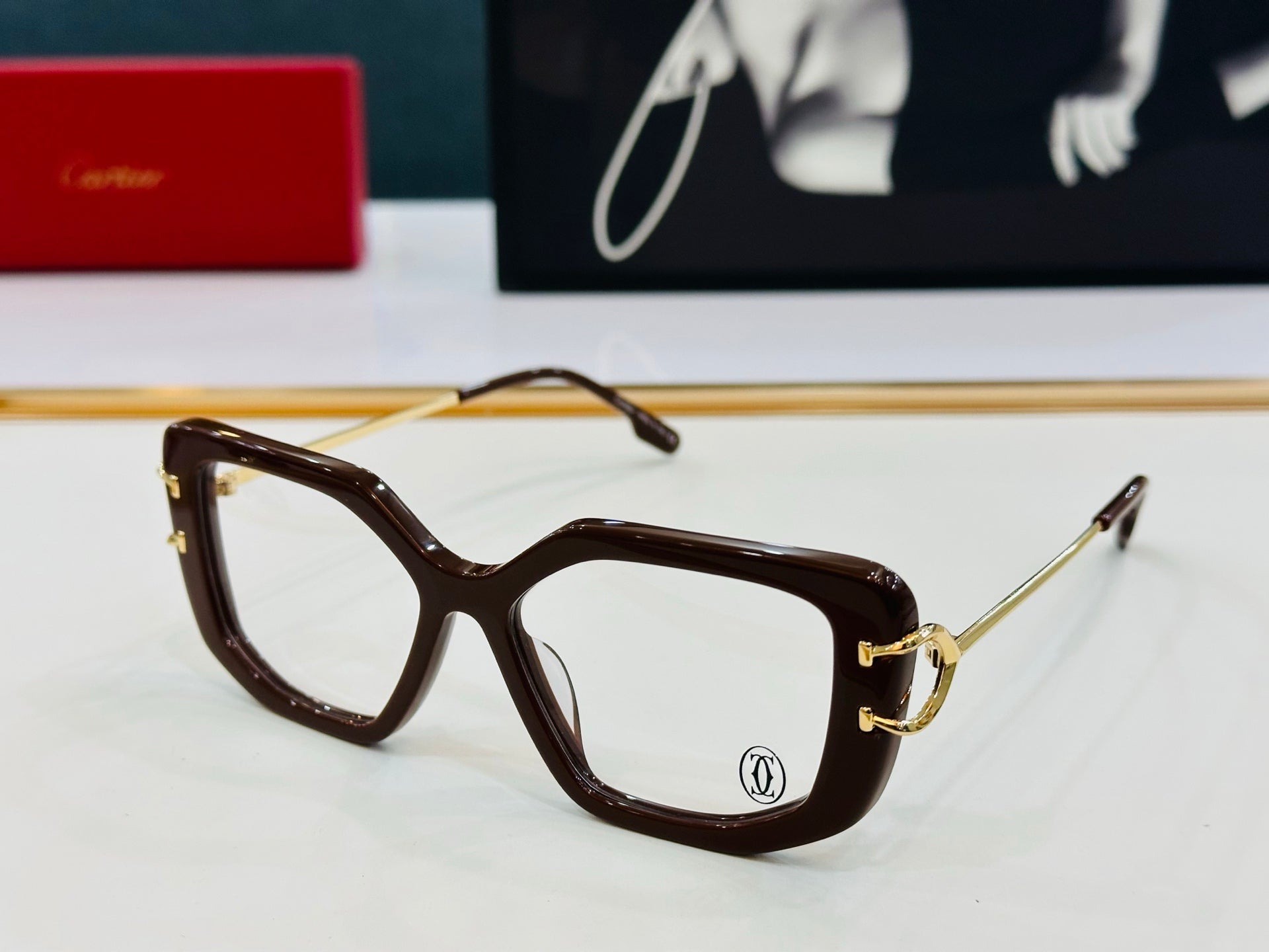 CARTIER SQUARE FRAME SUNGLASSES CT0531S IN ACETATE AND METAL
