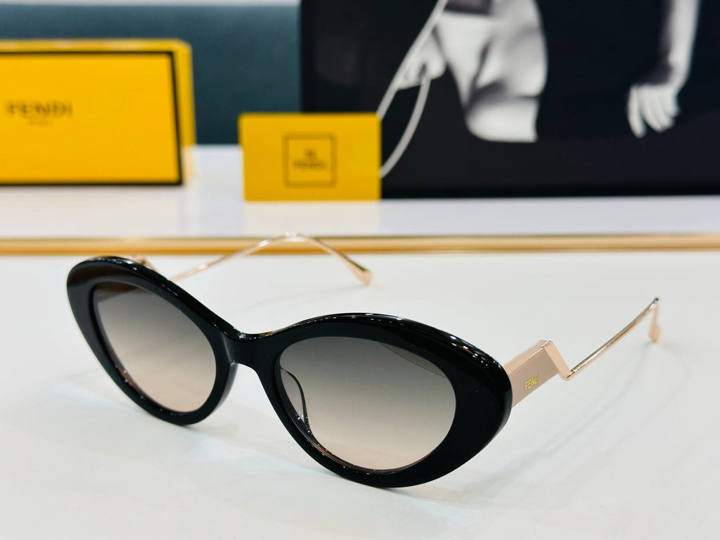 FENDI FF DIAMONDS CAT EYE FRAME SUNGLASSES E3019 IN ACETATE
