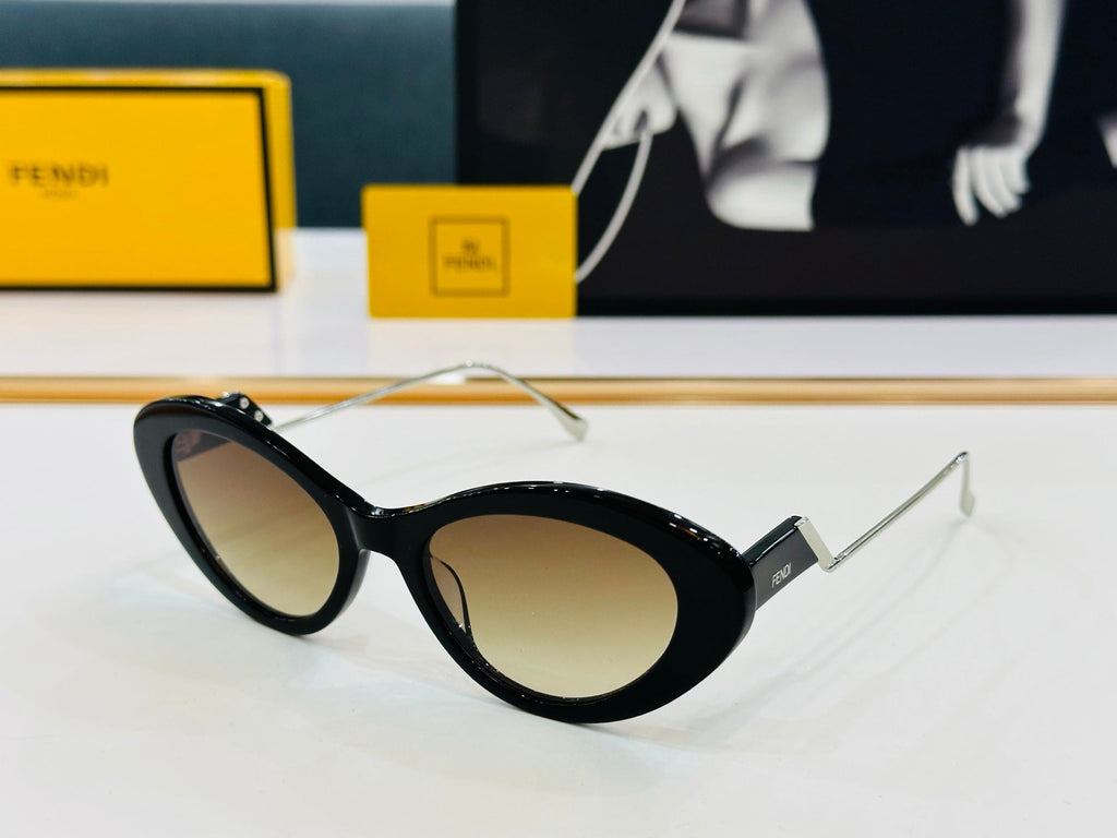 FENDI FF DIAMONDS CAT EYE FRAME SUNGLASSES E3019 IN ACETATE