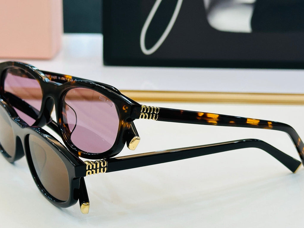 MIU MIU SUNGLASSES IN RECTANGULAR ACETATE 646116