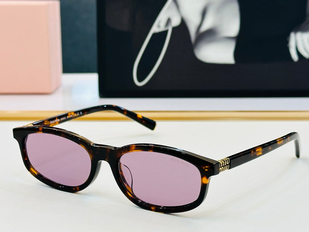 MIU MIU SUNGLASSES IN RECTANGULAR ACETATE 646116
