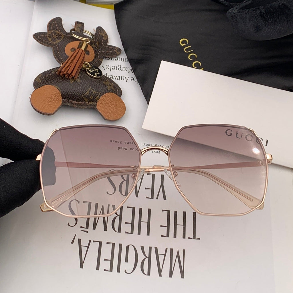 GUCCI SPECIALIZED FIT ROUND FRAME SUNGLASSES 8660 IN METAL