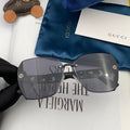 GUCCI EMBOSSED LOGO SQUARE FRAME SUNGLASSES G0296 IN ACETATE AND METAL