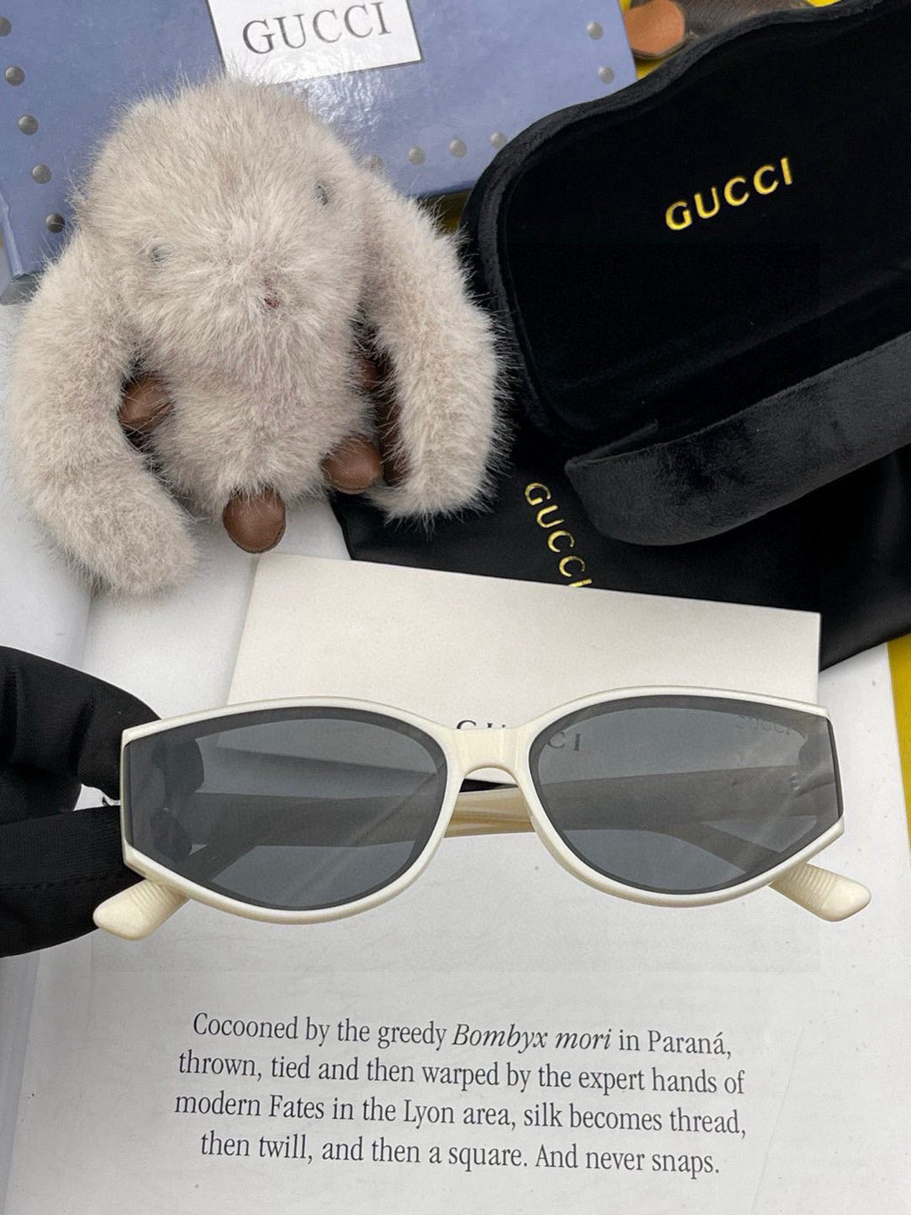 GUCCI GEOMETRIC FRAME SUNGLASSES G7315 IN ACETATE