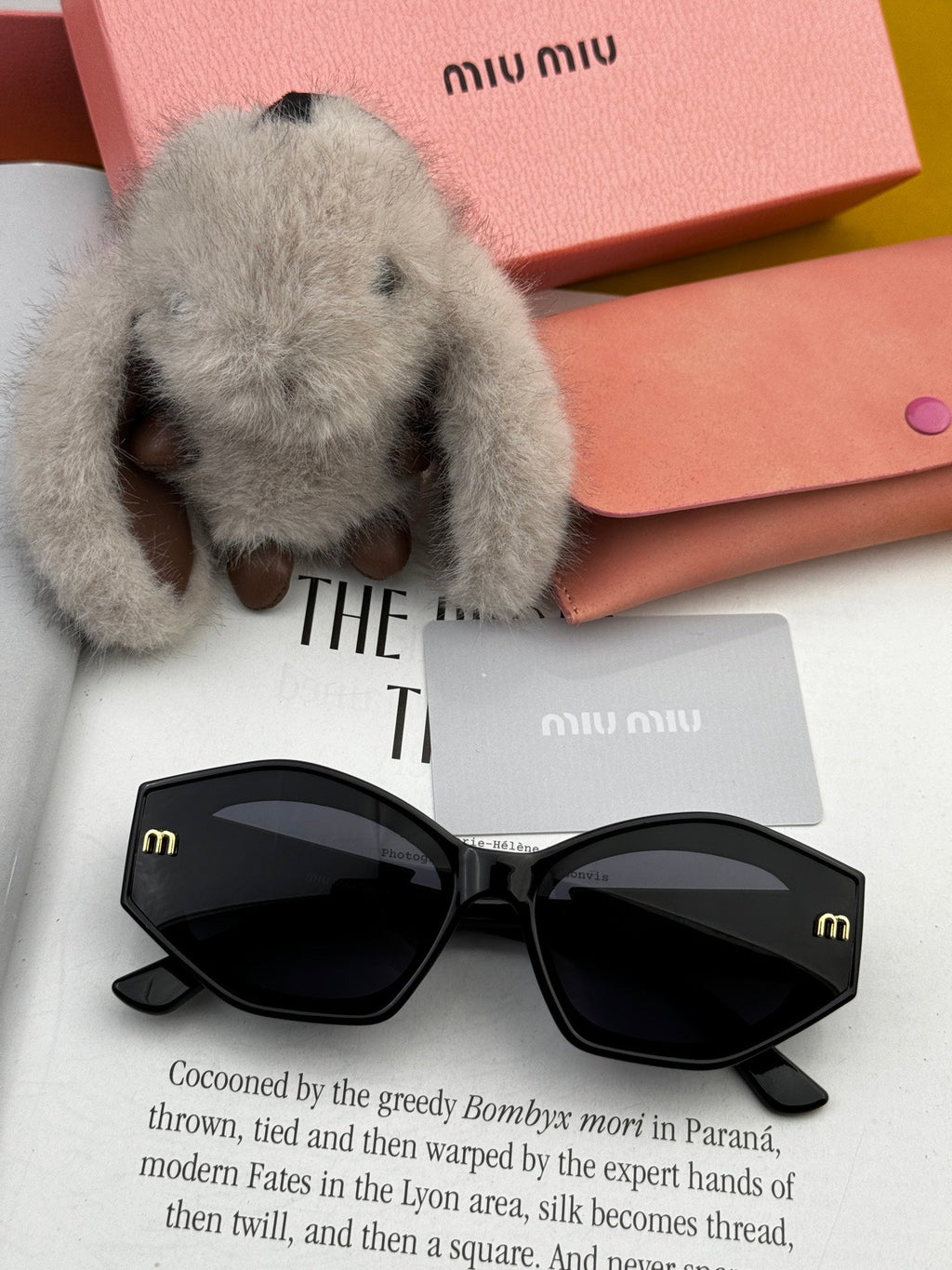 MIU MIU LOGO SUNGLASSES M7232 IN ACETATE