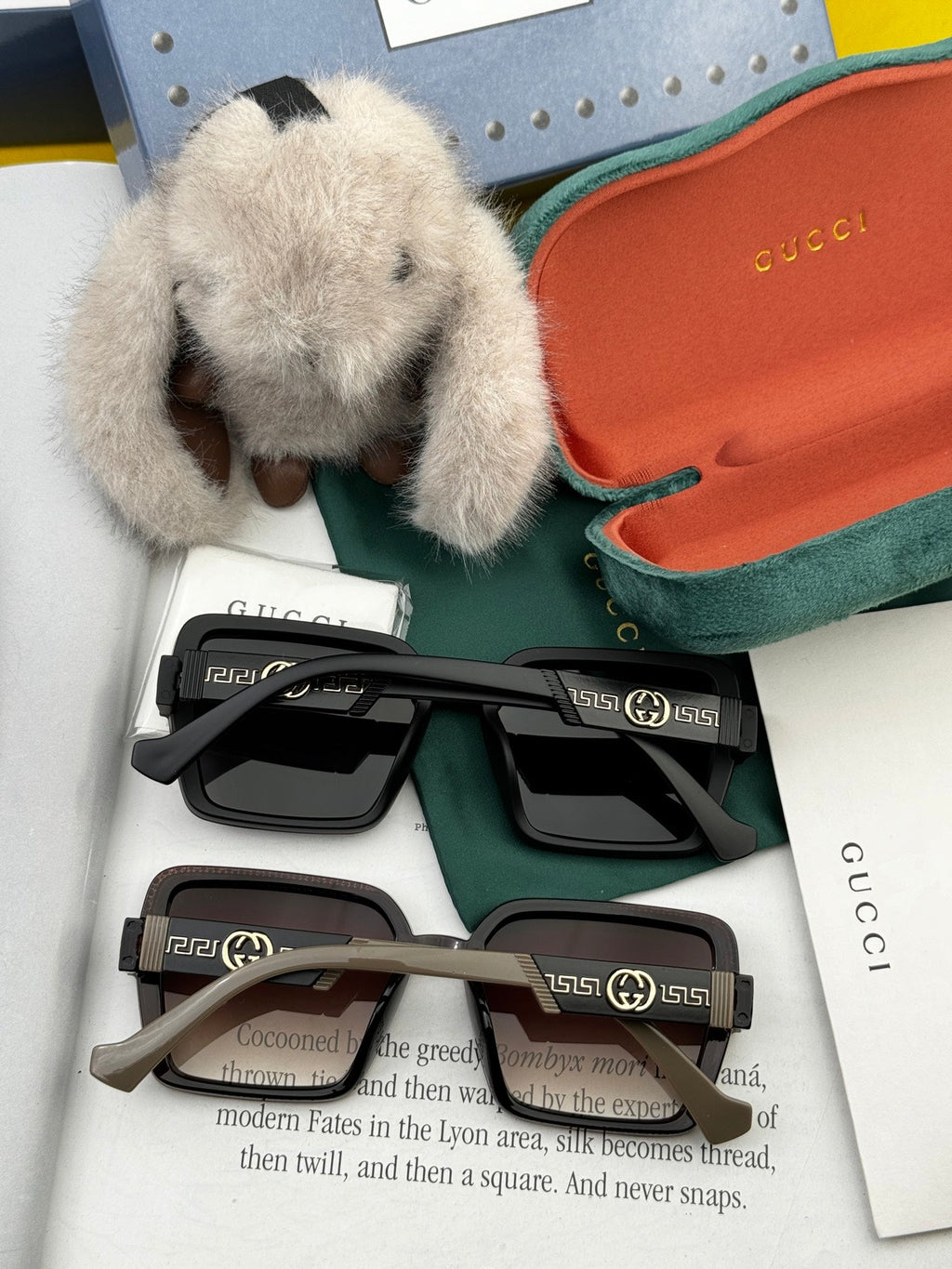 GUCCI SQUARE FRAME SUNGLASSES G6130 IN ACETATE