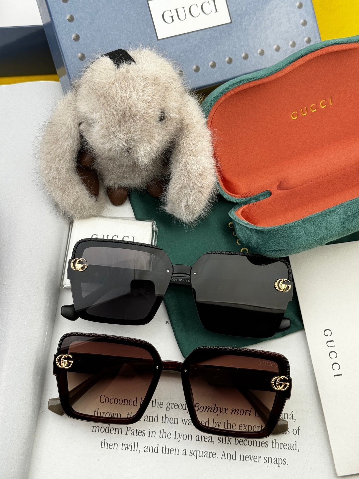 GUCCI SQUARE FRAME SUNGLASSES G6130 IN ACETATE