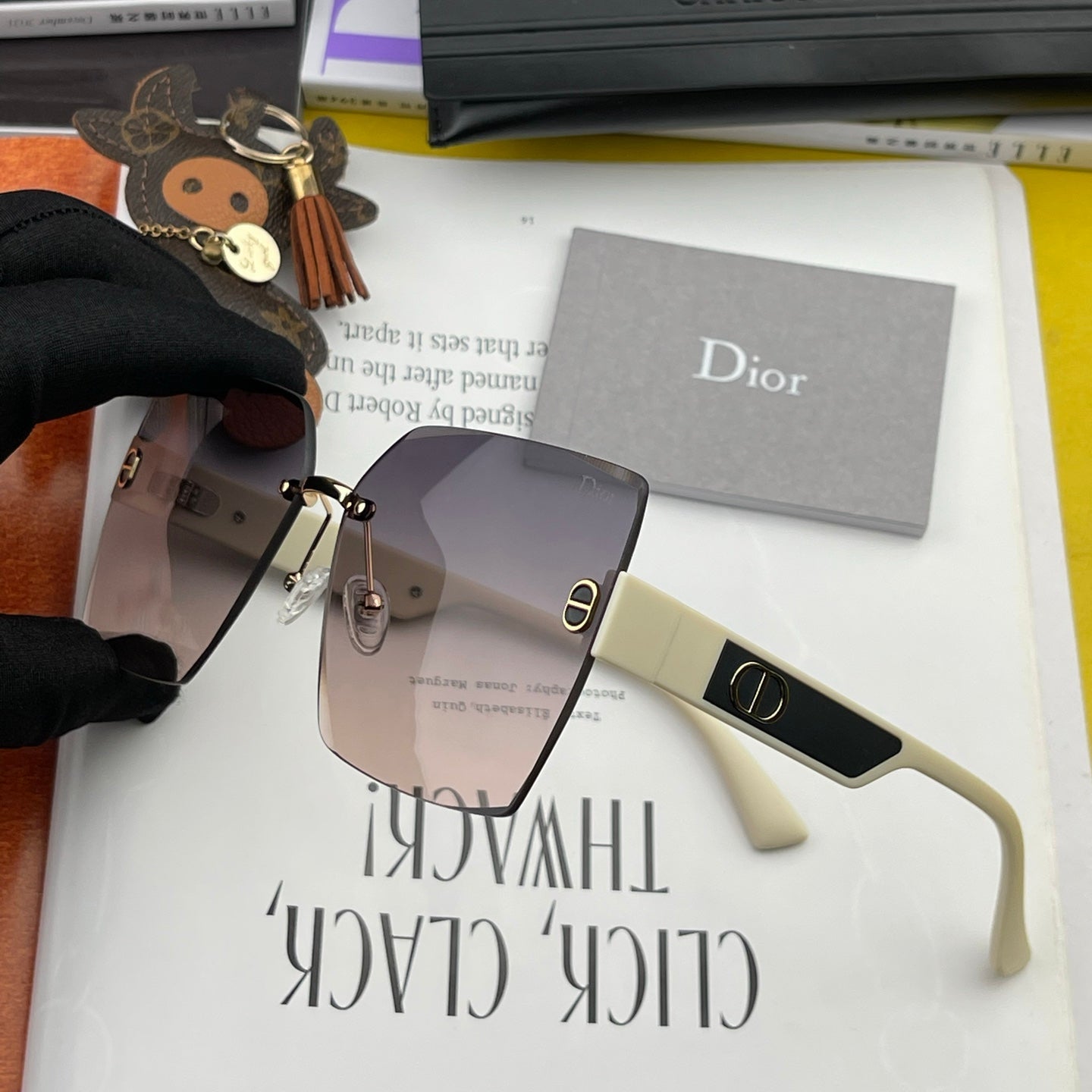 DIOR MONTAIGNE SQUARE SUNGLASSES CD7159 IN ACETATE