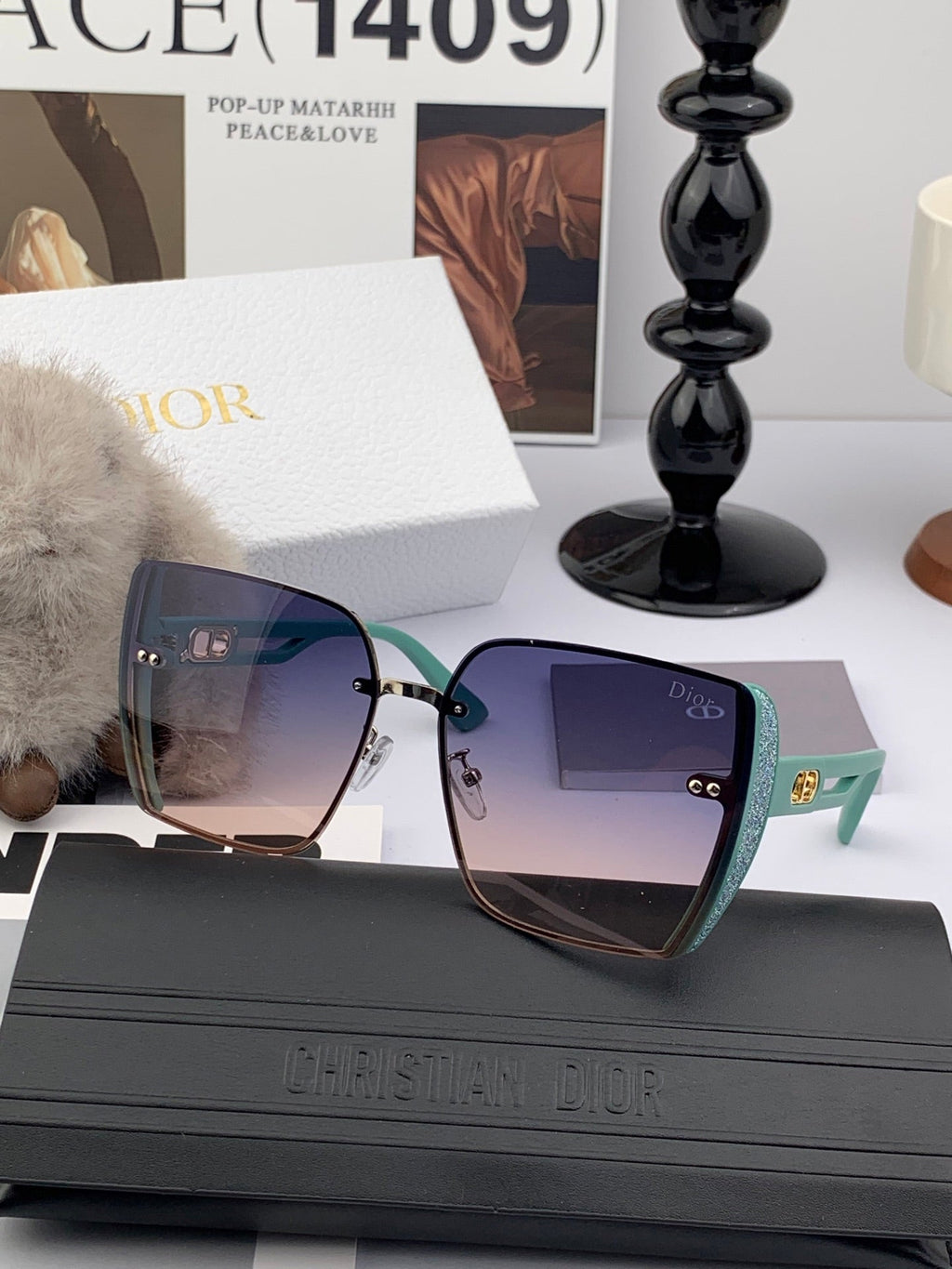 DIOR MONTAIGNE SUNGLASSES D7230 IN ACETATE