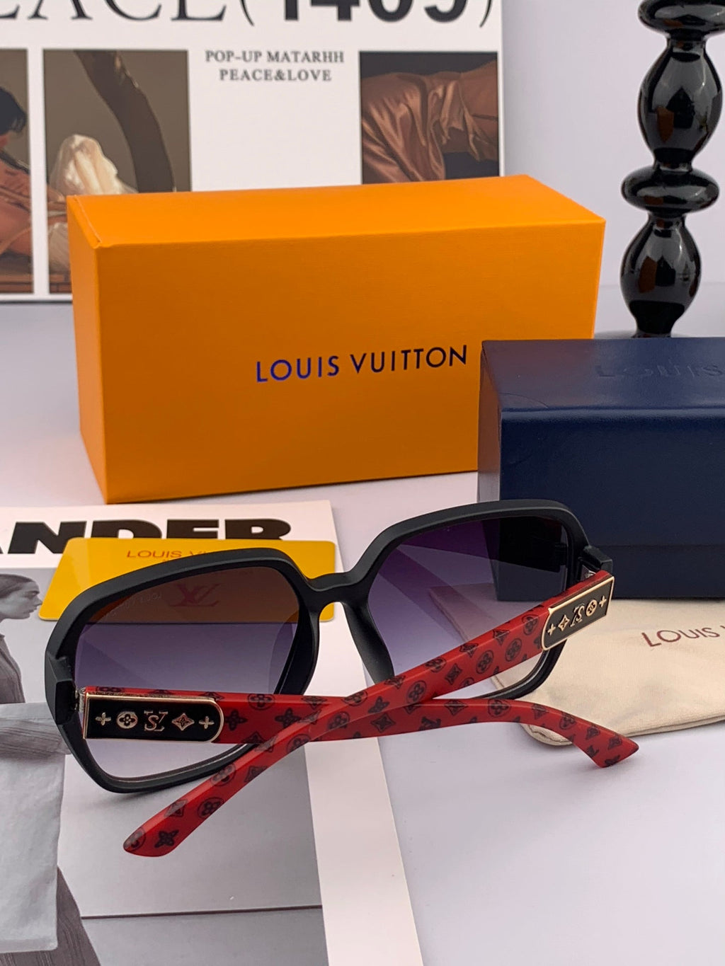 LOUIS VUITTON SIGNATURE ROUND SUNGLASSES L3305 IN ACETATE