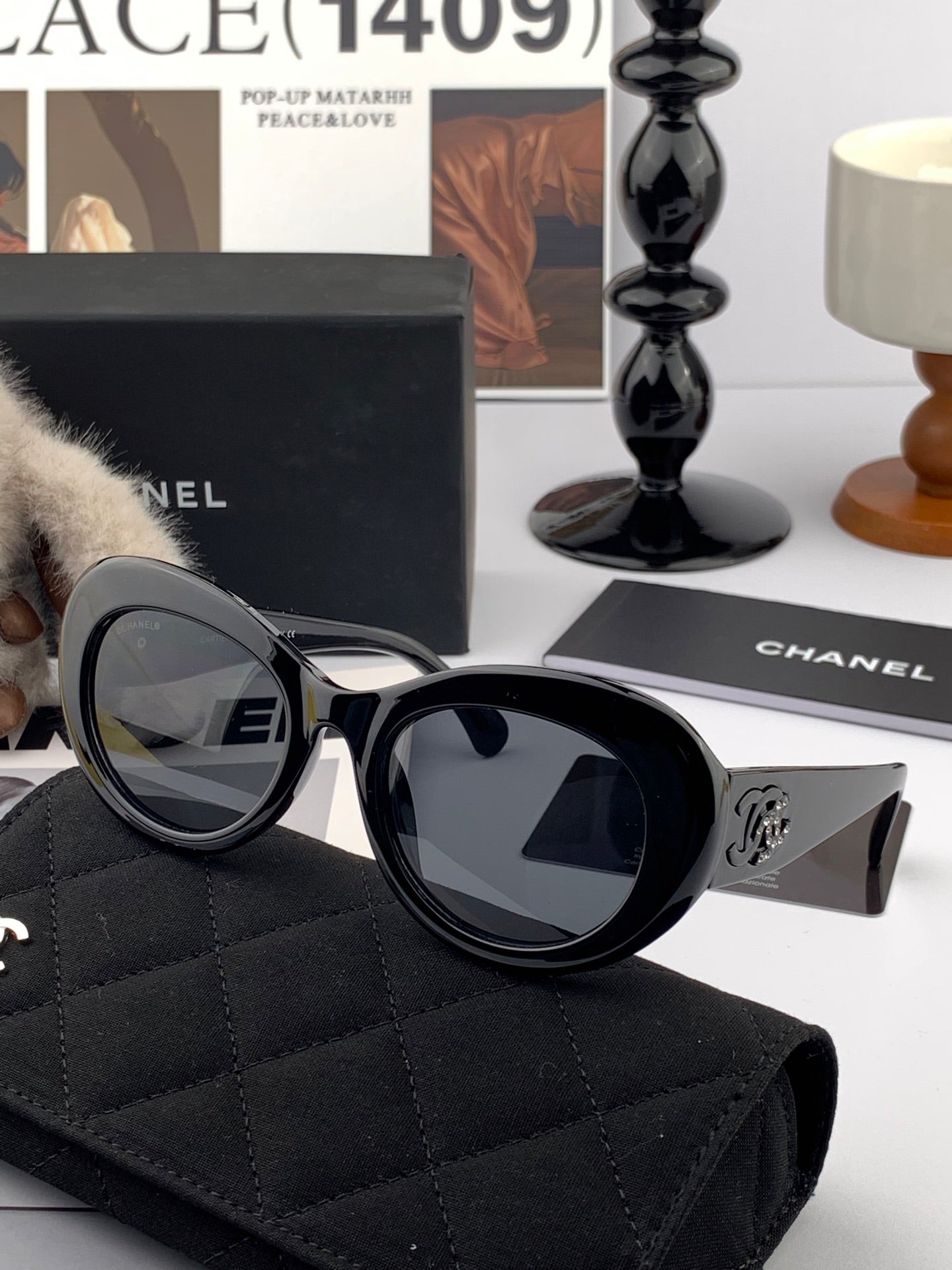 CHANEL CAT EYE SUNGLASSES CH0602 IN ACETATE