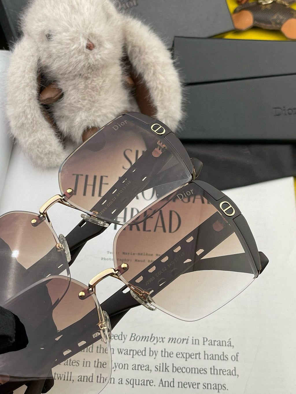 DIOR MONTAIGNE SQUARE SUNGLASSES CD5296 IN ACETATE