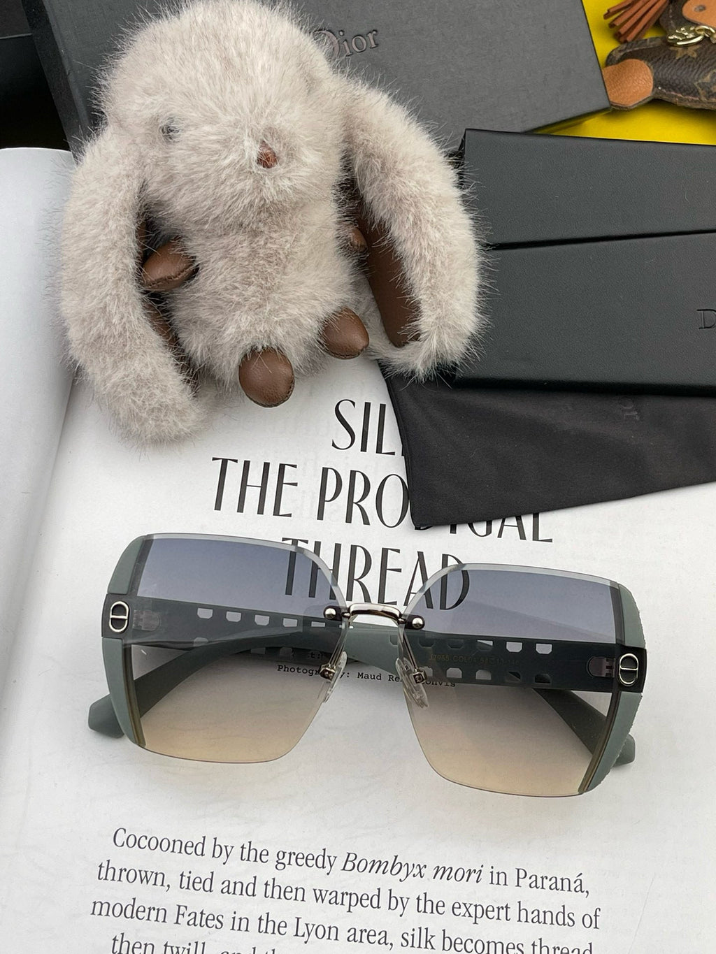 DIOR MONTAIGNE SQUARE SUNGLASSES CD5296 IN ACETATE