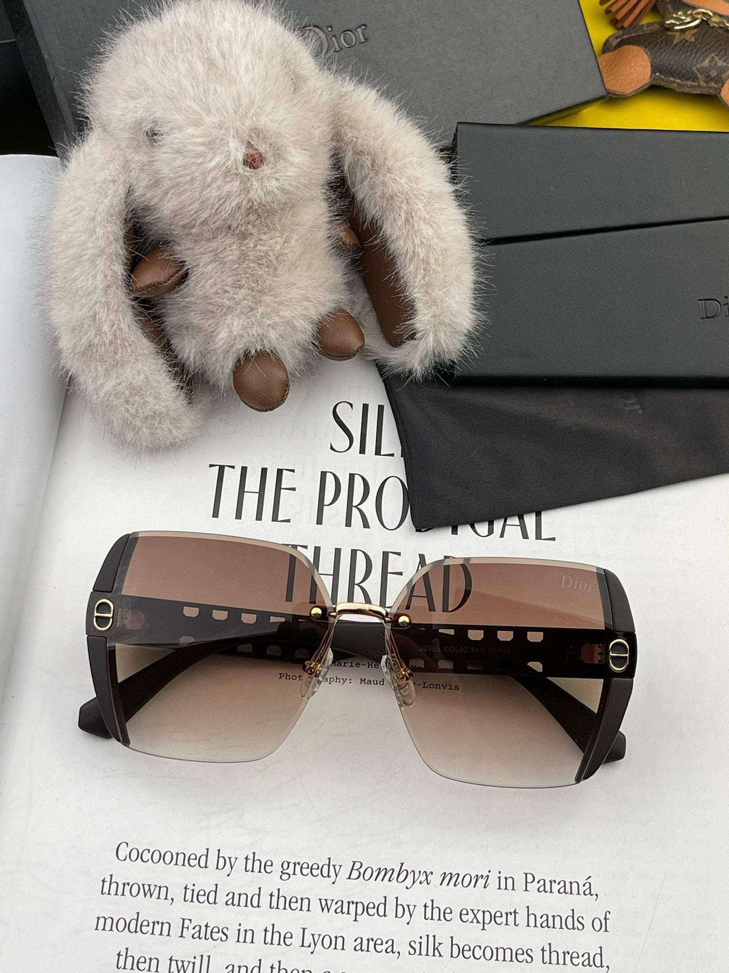 DIOR MONTAIGNE SQUARE SUNGLASSES CD5296 IN ACETATE