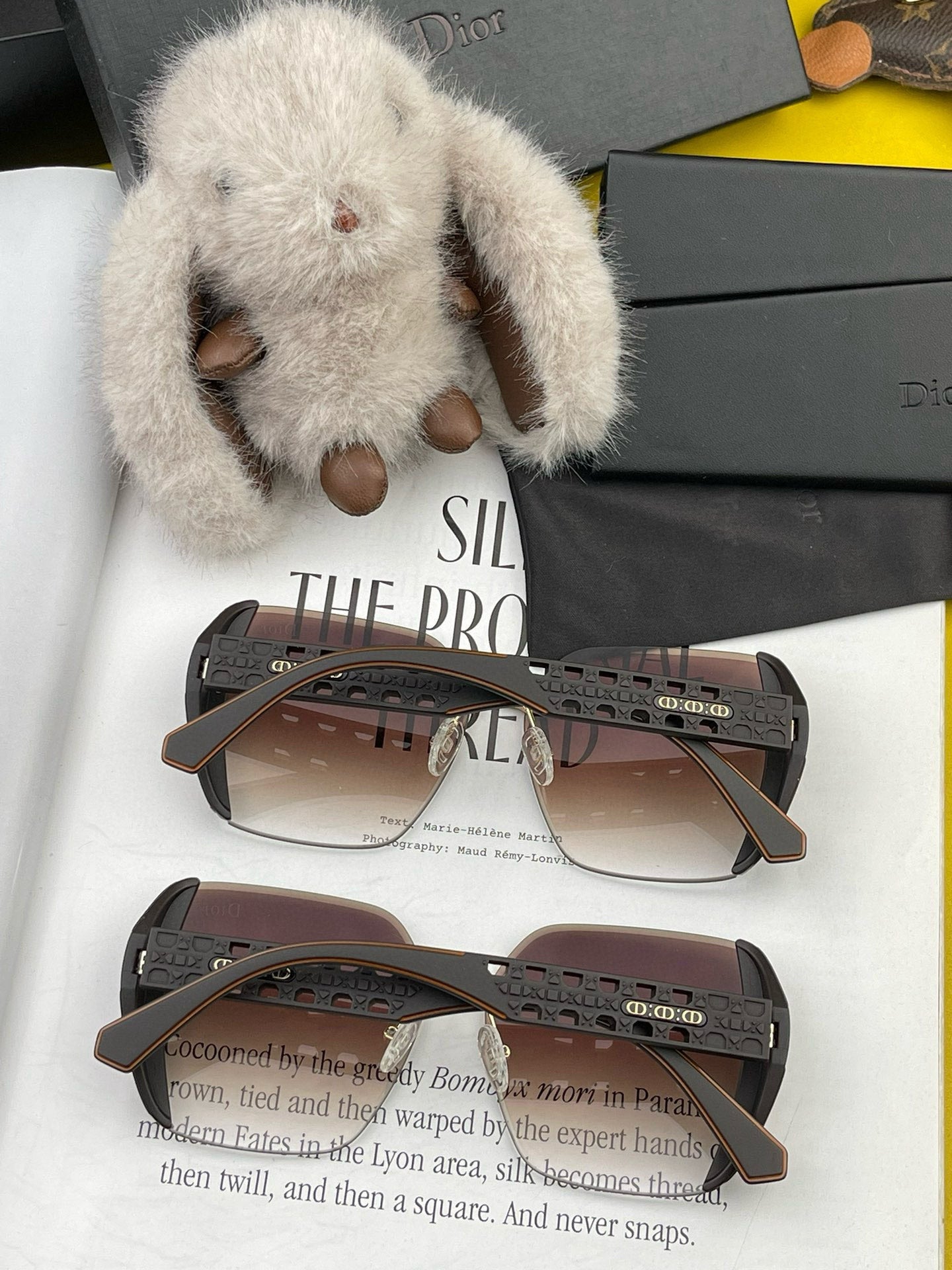 DIOR MONTAIGNE SQUARE SUNGLASSES CD5296 IN ACETATE