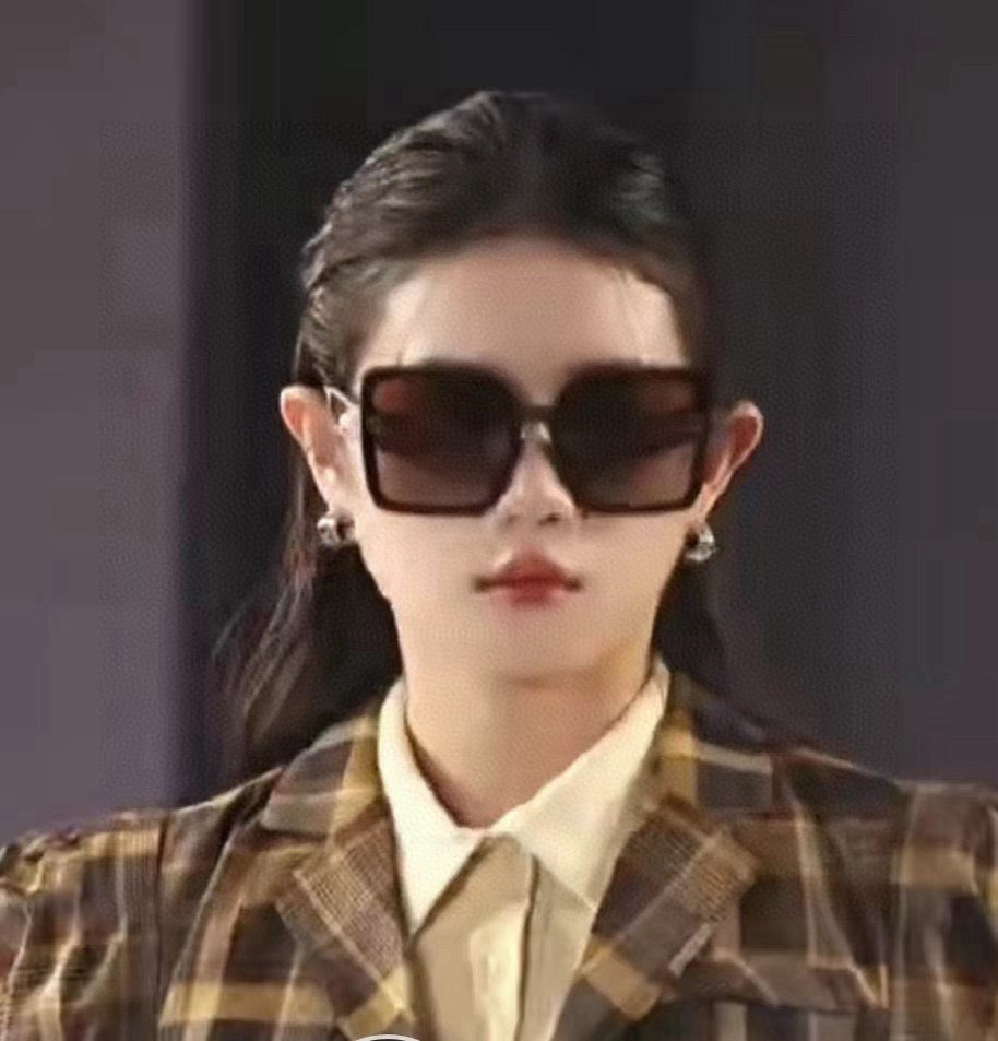 DIOR MONTAIGNE SQUARE SUNGLASSES D1292 IN LIGHT BROWN ACETATE