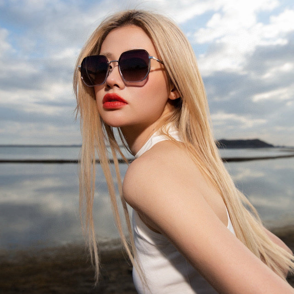 GUCCI SQUARE FRAME SUNGLASSES G364 IN METAL