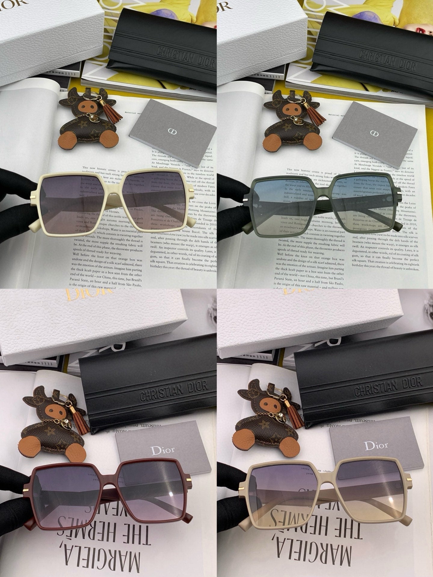 DIOR MONTAIGNE SQUARE SUNGLASSES CD4780 IN ACETATE
