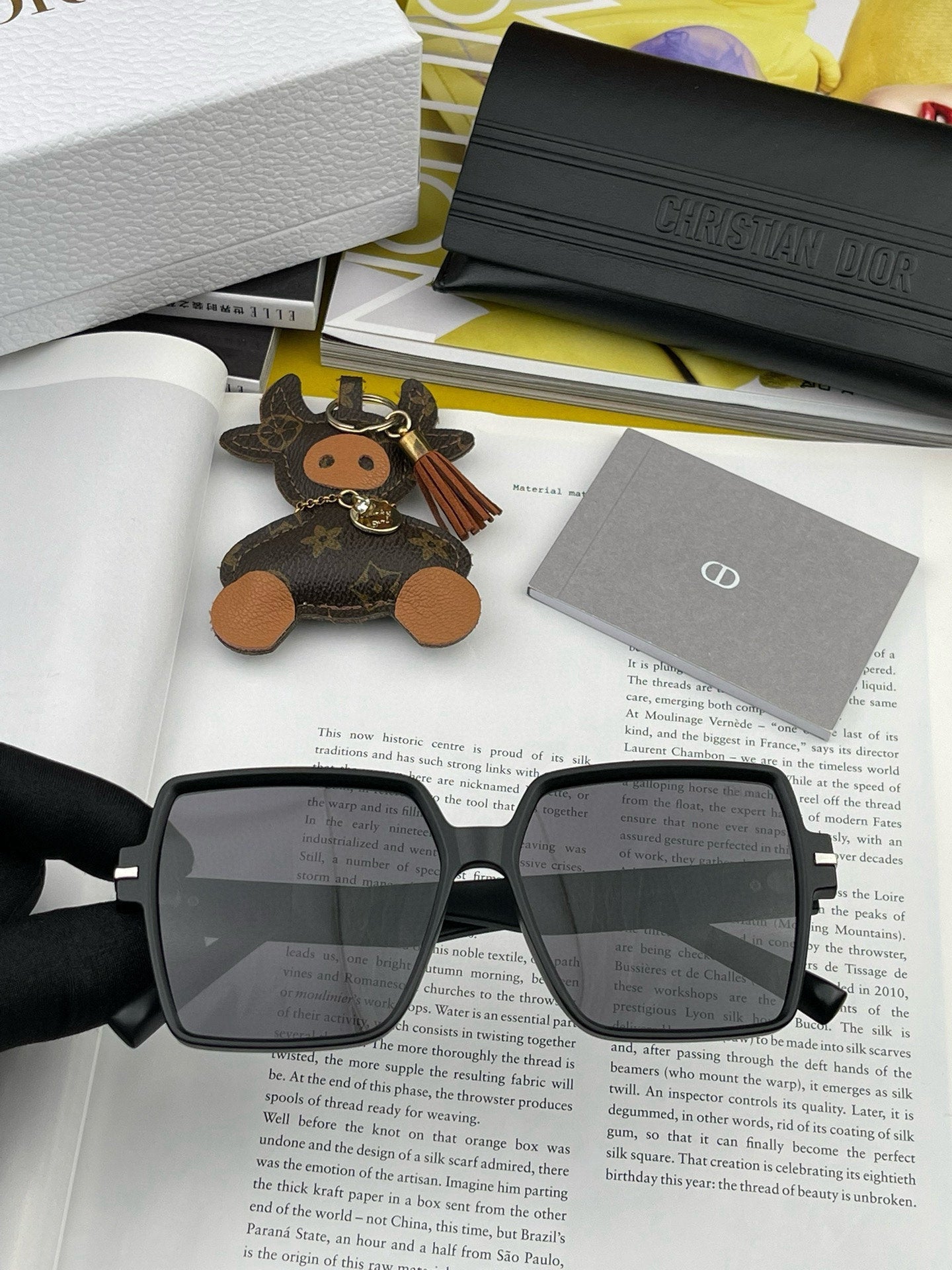 DIOR MONTAIGNE SQUARE SUNGLASSES CD4780 IN ACETATE