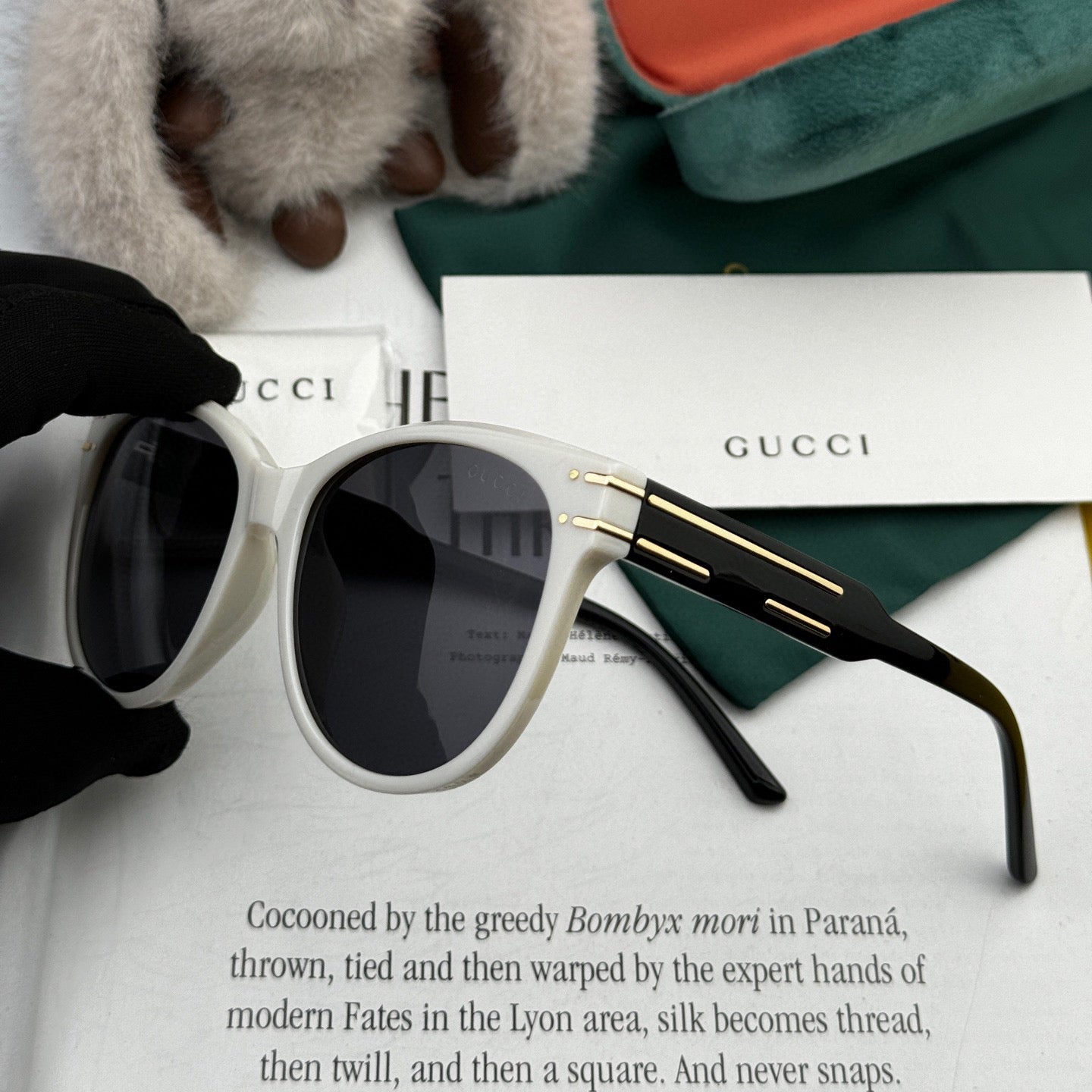 GUCCI ROUND FRAME SUNGLASSES G6752 IN ACETATE