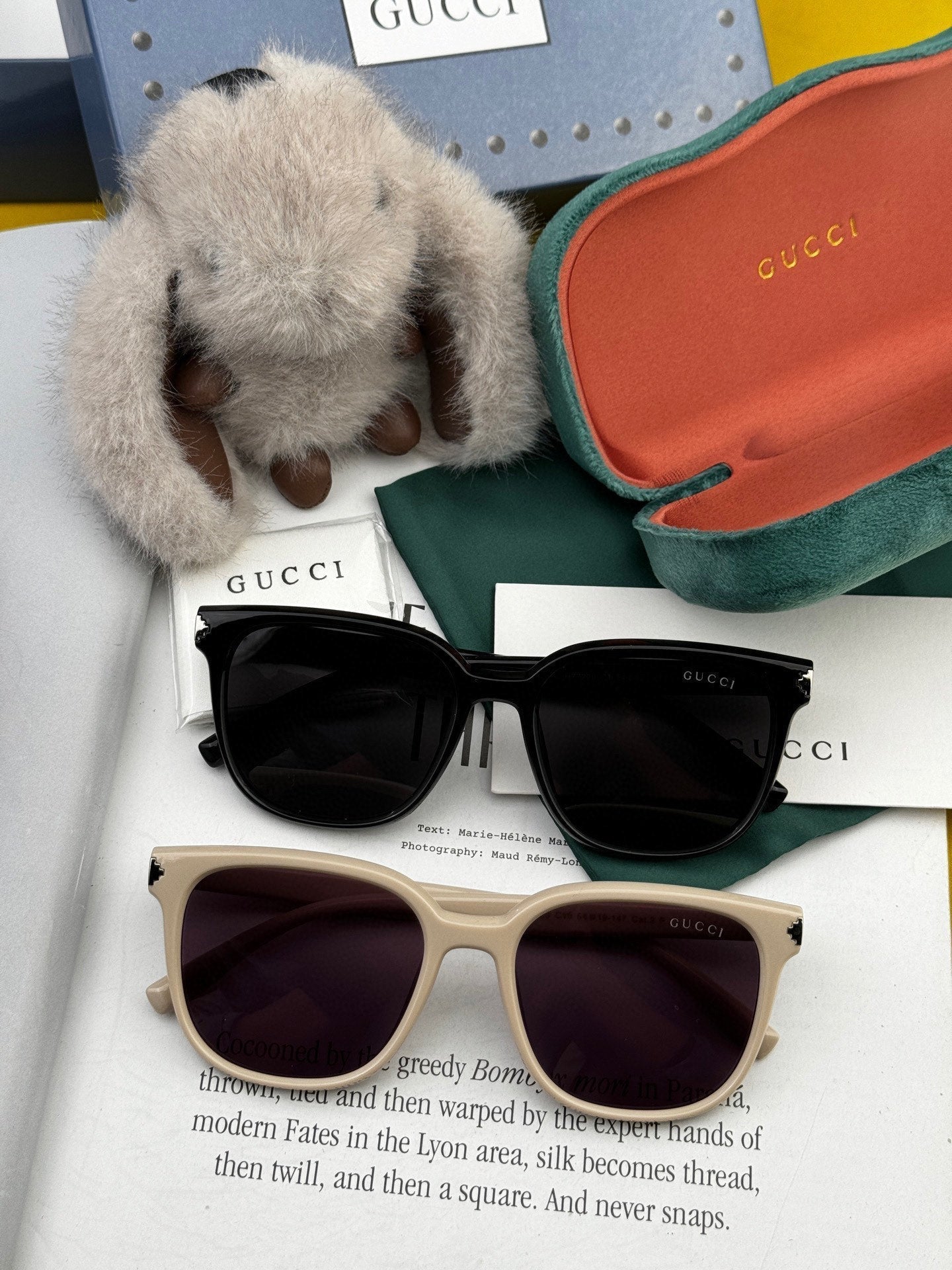 GUCCI SQUARE FRAME SUNGLASSES G87722 IN ACETATE