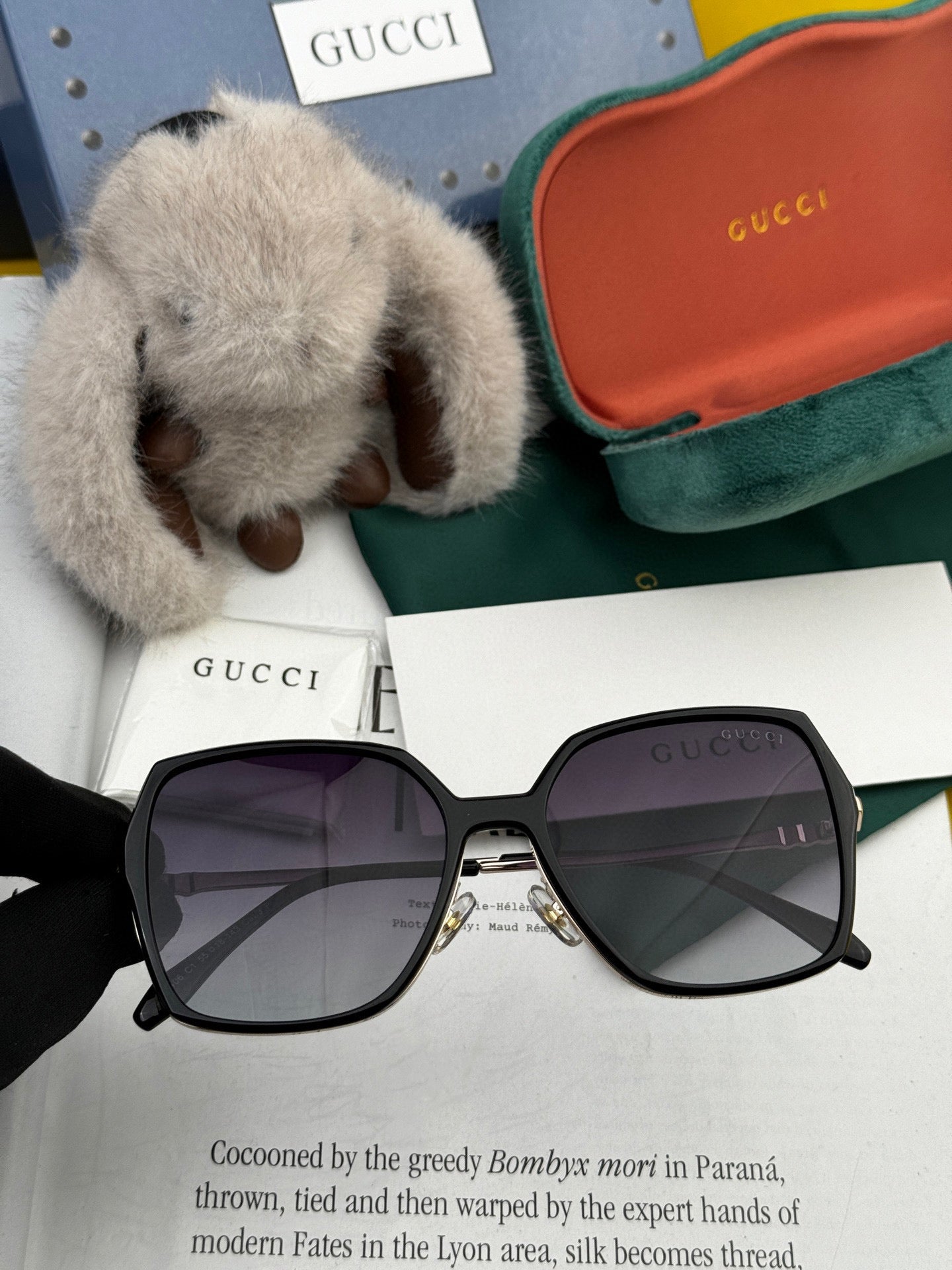 GUCCI SQUARE FRAME SUNGLASSES G6640 IN METAL