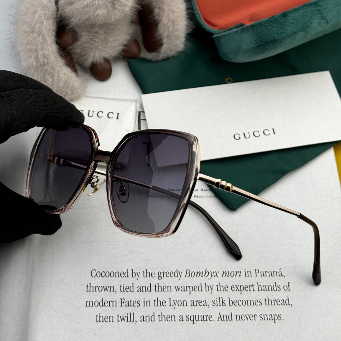 GUCCI SQUARE FRAME SUNGLASSES G6640 IN METAL