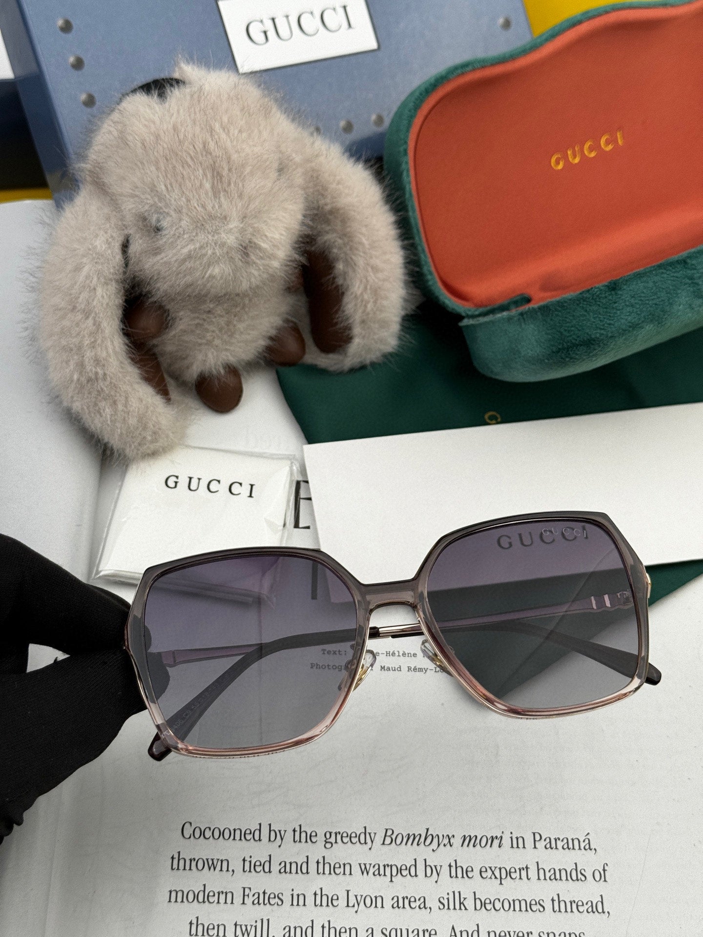 GUCCI SQUARE FRAME SUNGLASSES G6640 IN METAL