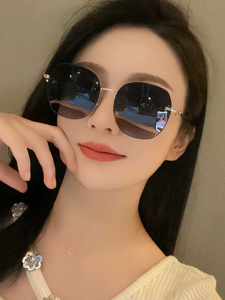 GUCCI OVERSIZED ROUND FRAME SUNGLASSES G4639 IN METAL