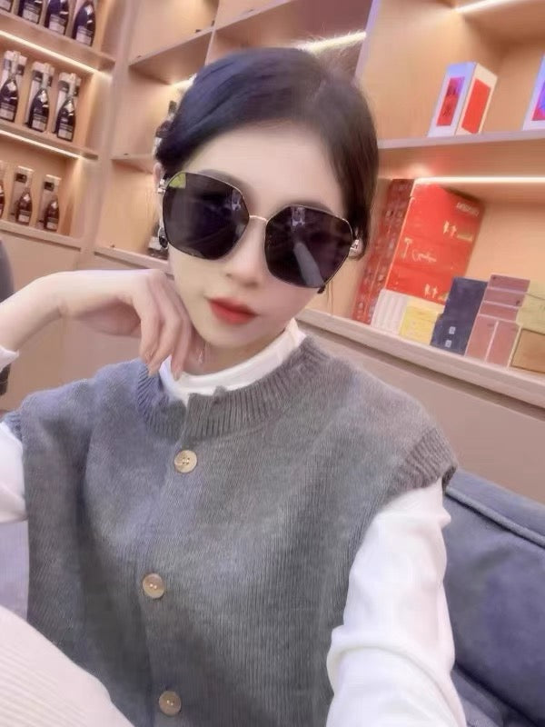GUCCI OVERSIZED SQUARE FRAME SUNGLASSES G1639 IN METAL