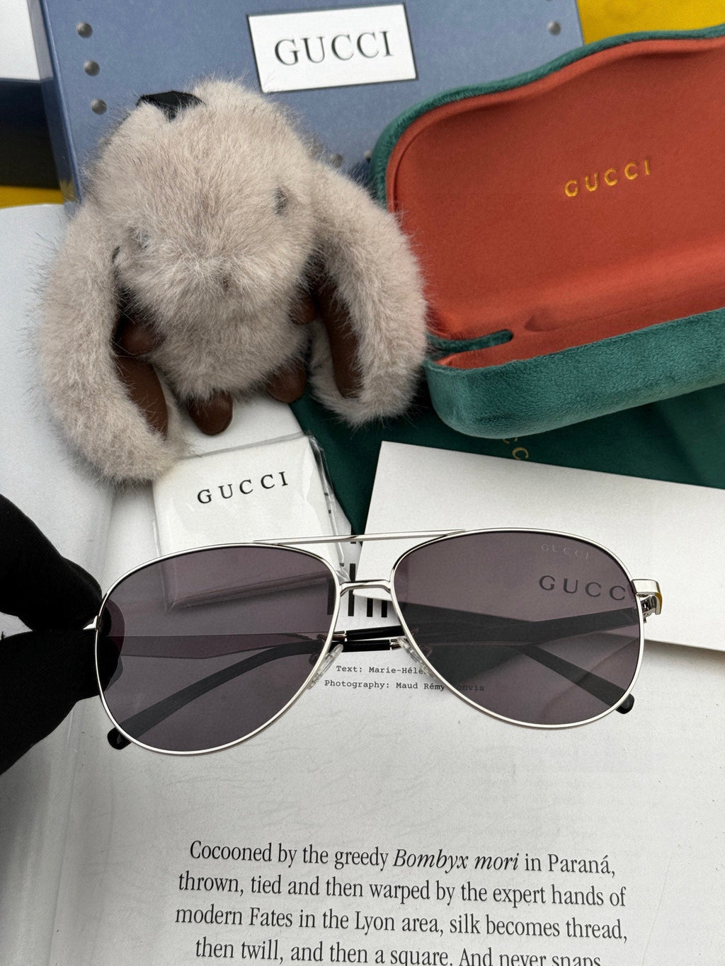 GUCCI AVIATOR FRAME SUNGLASSES G1203 IN METAL