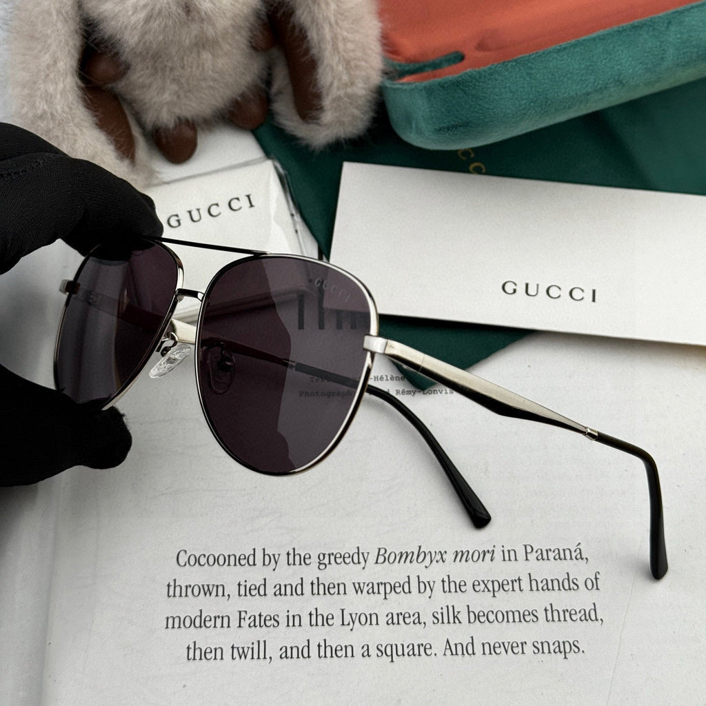 GUCCI AVIATOR FRAME SUNGLASSES G1203 IN METAL