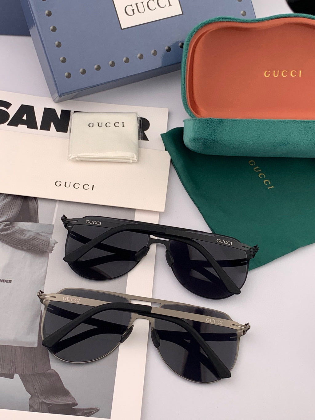 GUCCI NAVIGATOR FRAME SUNGLASSES G5731 IN METAL