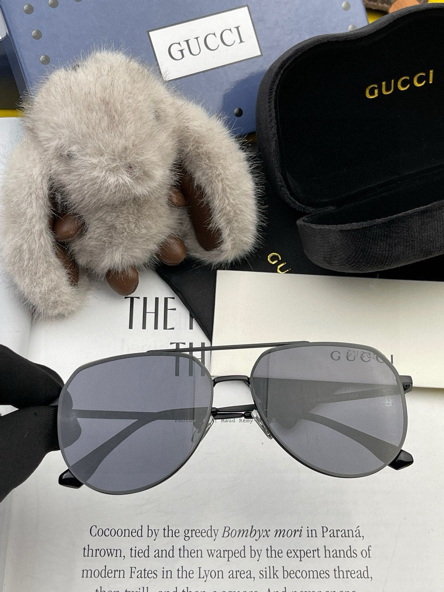 GUCCI AVIATOR FRAME SUNGLASSES G9225 IN METAL