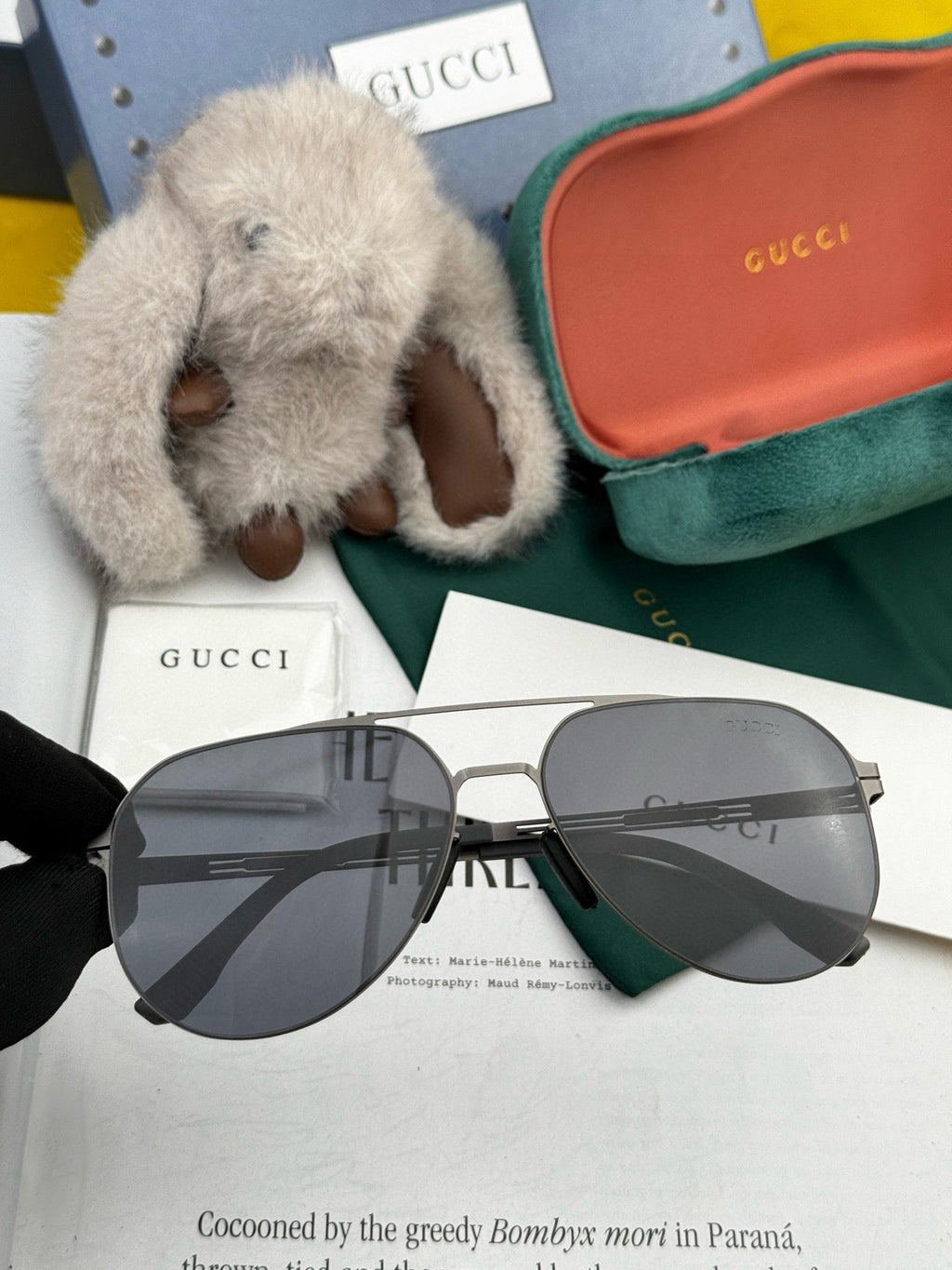 GUCCI AVIATOR FRAME SUNGLASSES G139 IN METAL