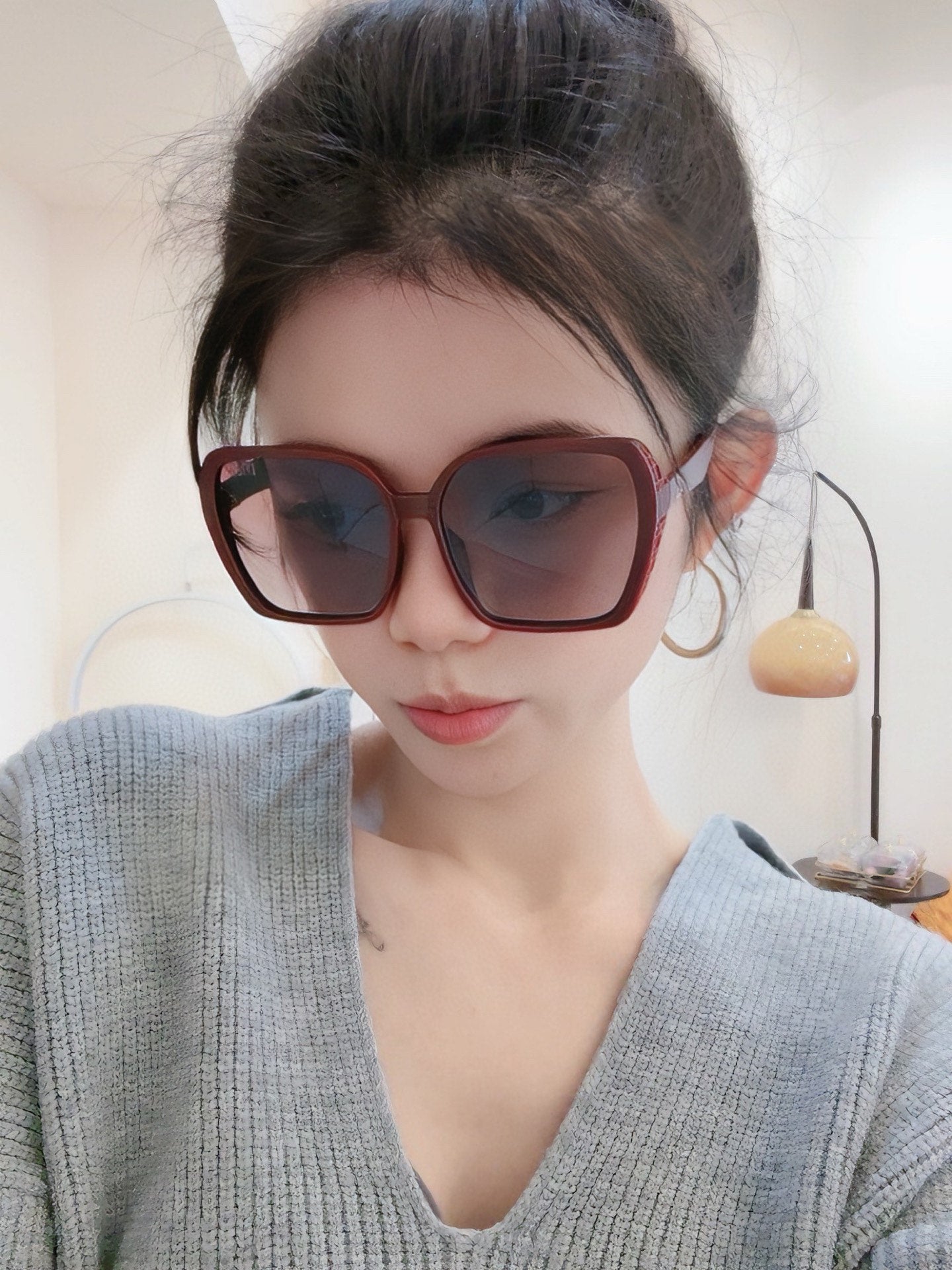 DIOR MONTAIGNE SUNGLASSES D7732 IN BROWN ACETATE