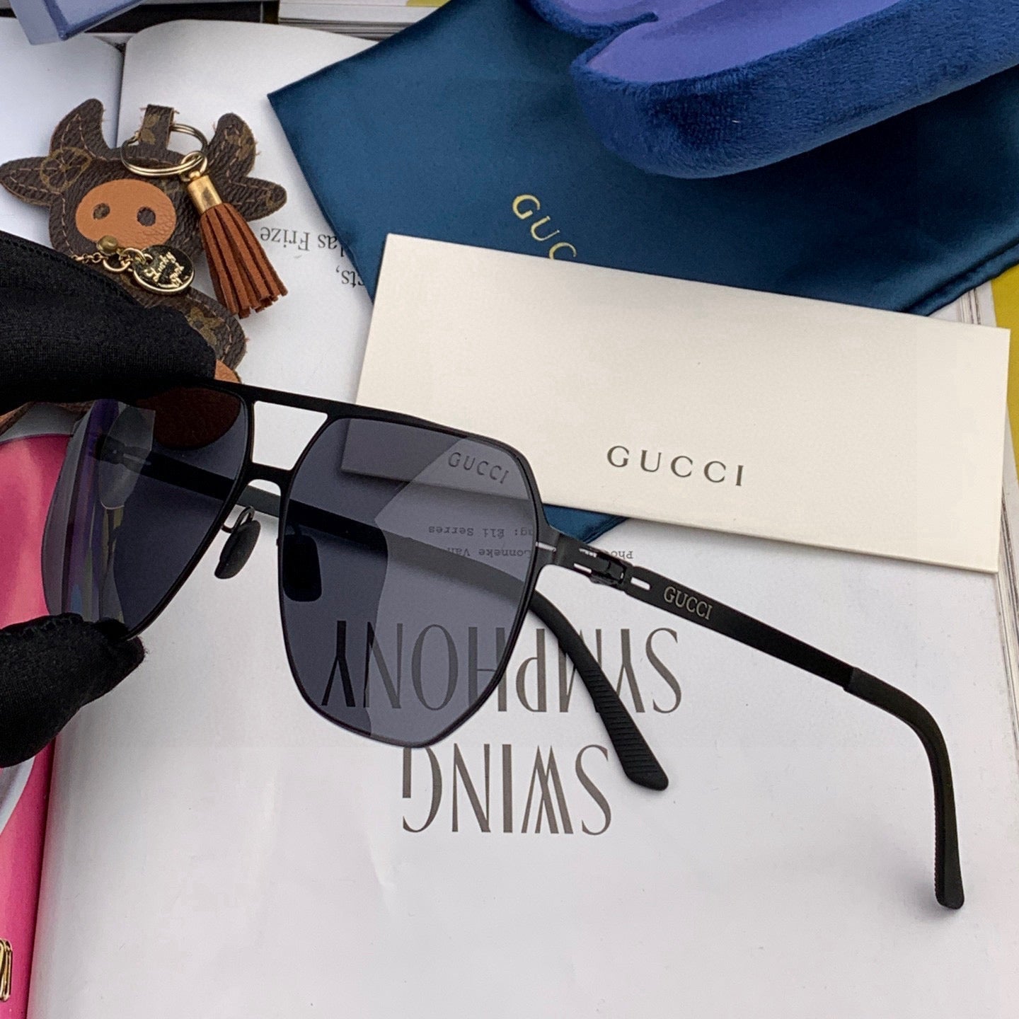 GUCCI NAVIGATOR FRAME SUNGLASSES G1731 IN METAL