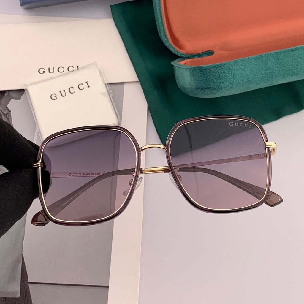 GUCCI SQUARE FRAME SUNGLASSES G3142 IN ACETATE AND METAL