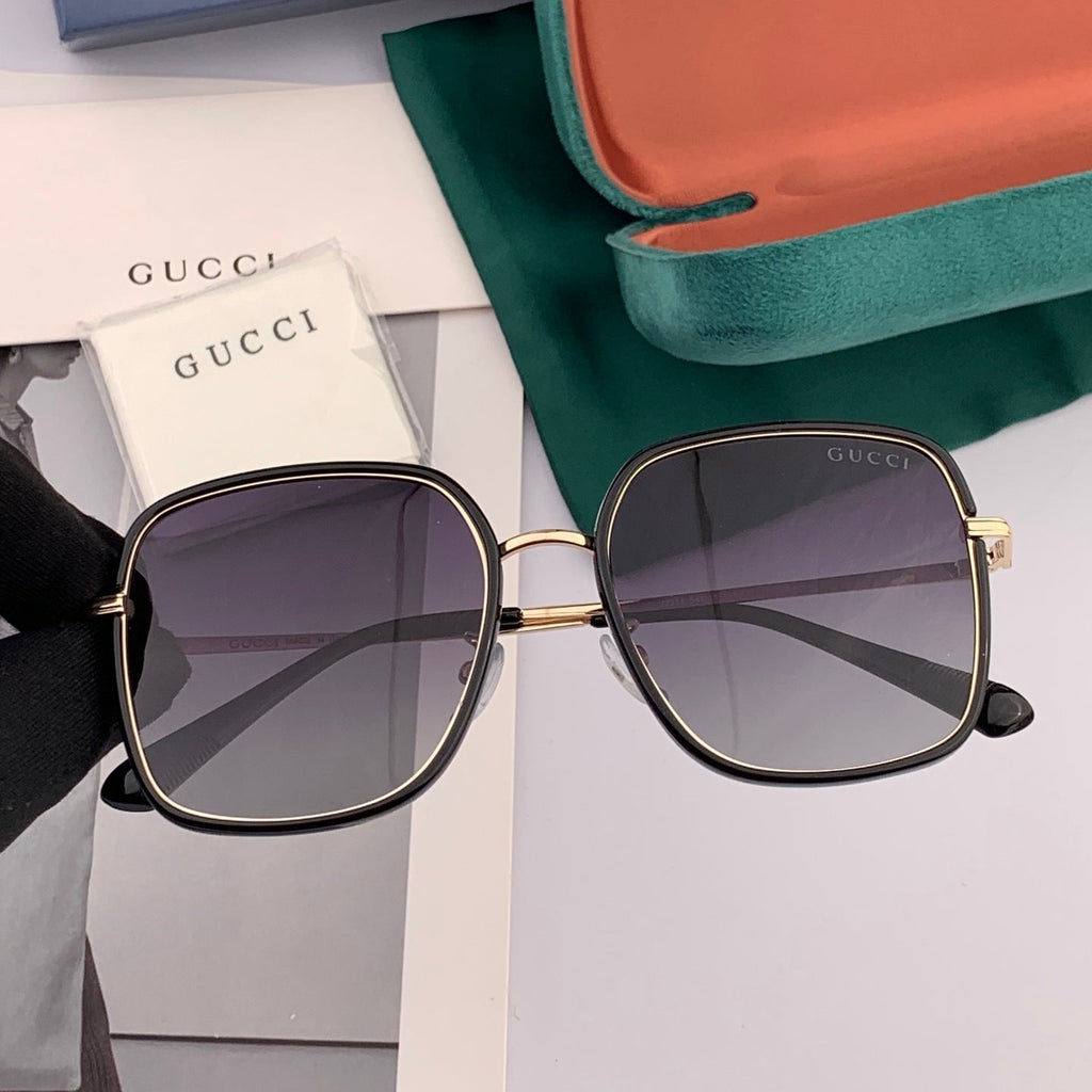 GUCCI SQUARE FRAME SUNGLASSES G3142 IN ACETATE AND METAL