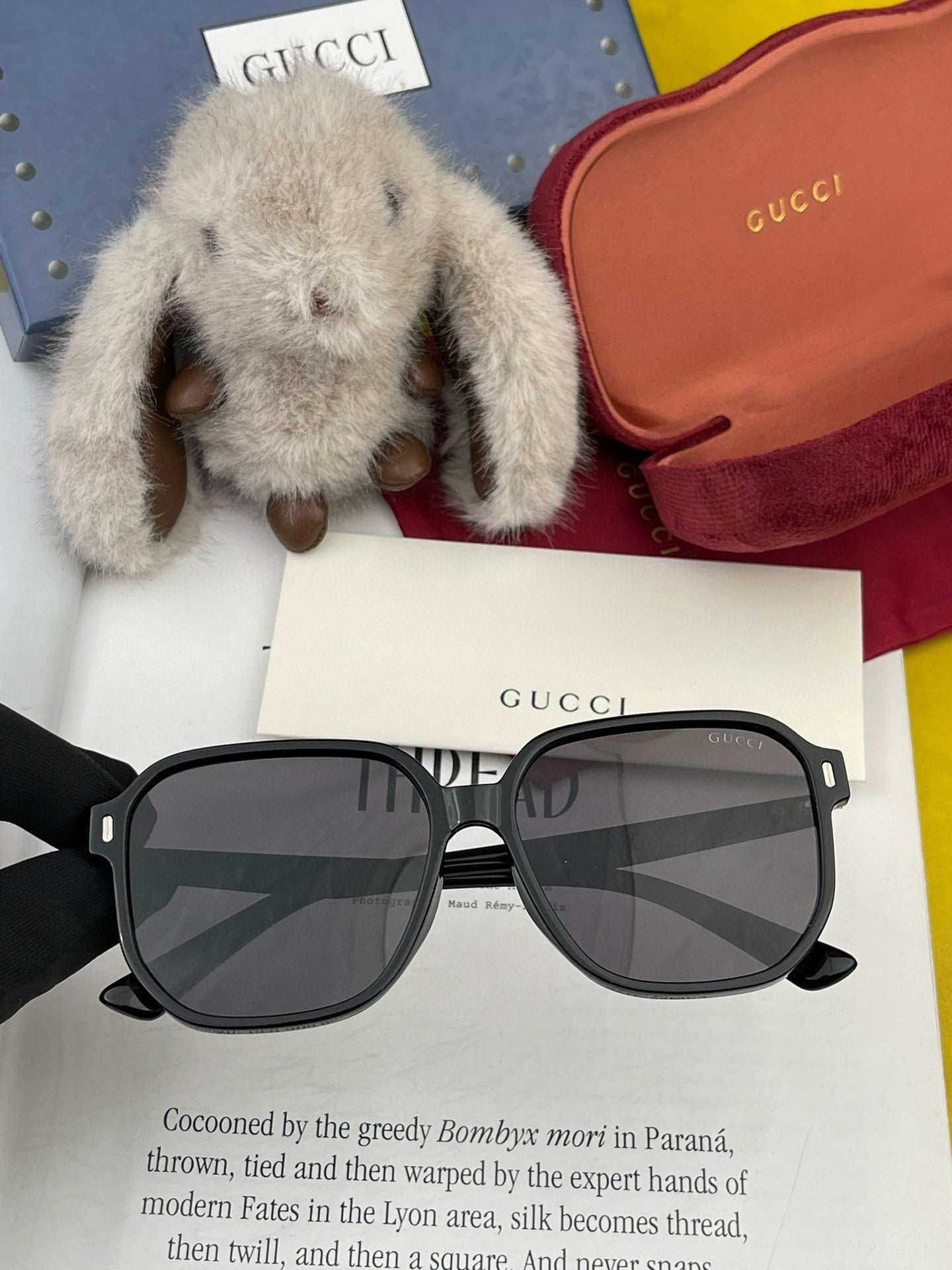GUCCI SQUARE FRAME SUNGLASSES G867 IN ACETATE