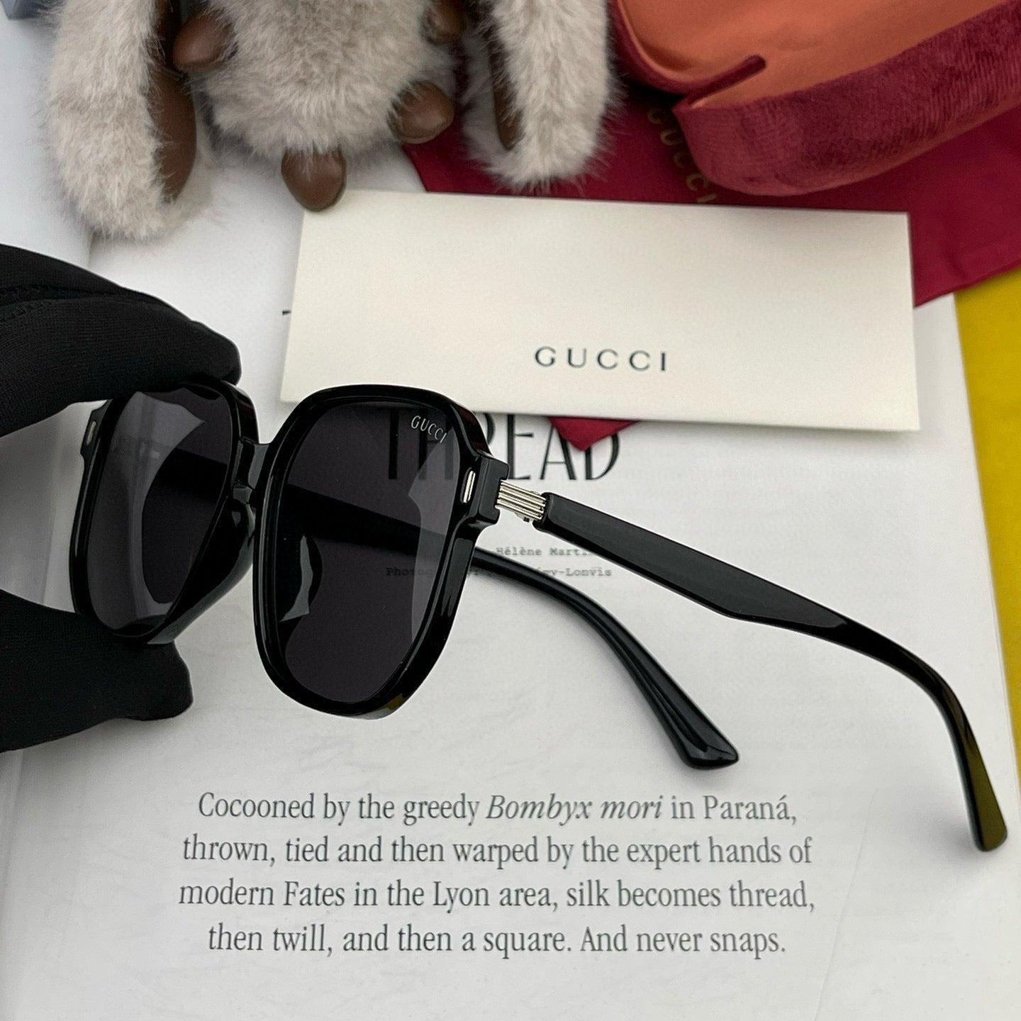 GUCCI SQUARE FRAME SUNGLASSES G867 IN ACETATE